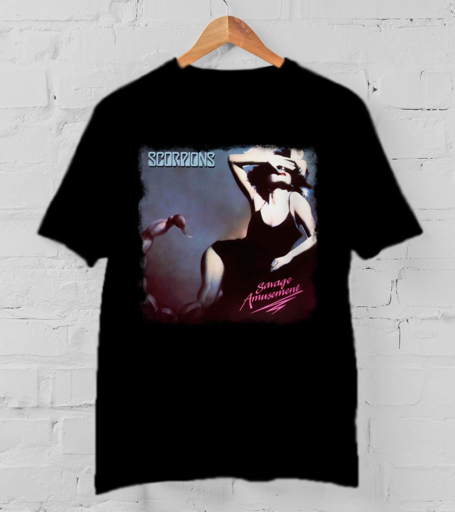 Scorpions Savage Amusement Retro Album Cover Art T-Shirt