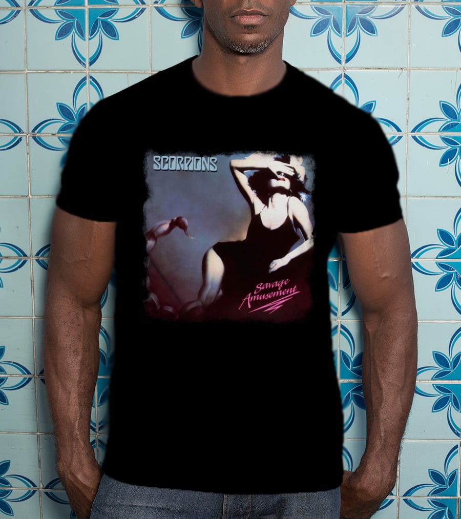 Scorpions Savage Amusement Retro Album Cover Art T-Shirt