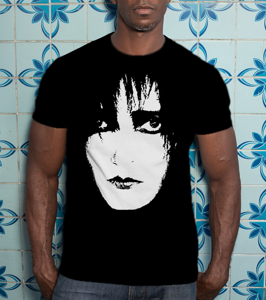 Satb 7 Siouxsie Sioux Monochrome Face T-Shirt