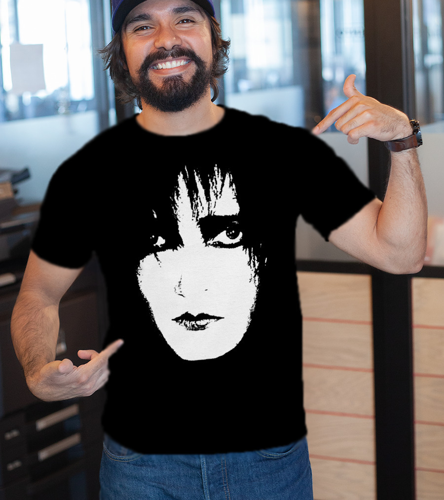 Satb 7 Siouxsie Sioux Monochrome Face T-Shirt