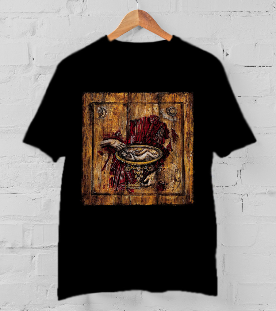 Hand Holding Mystical Bowl On Wooden T-Shirt