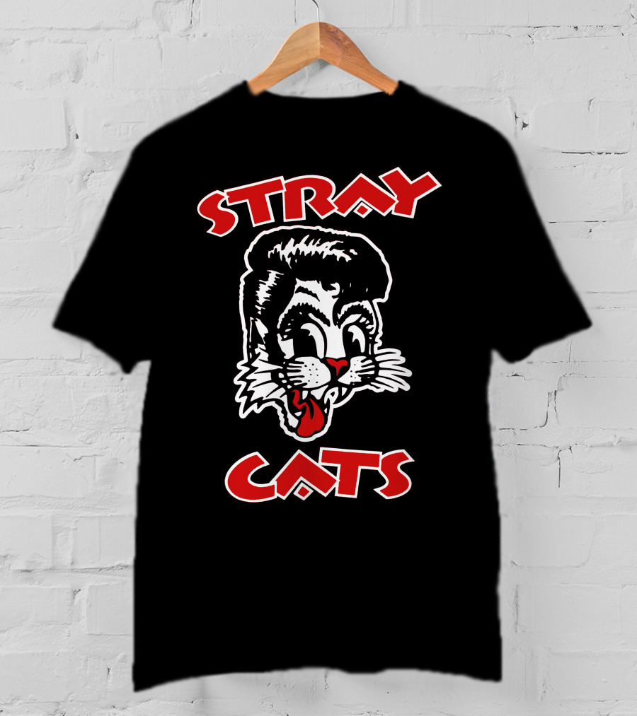Stray Cats Retro Rockabilly T-Shirt