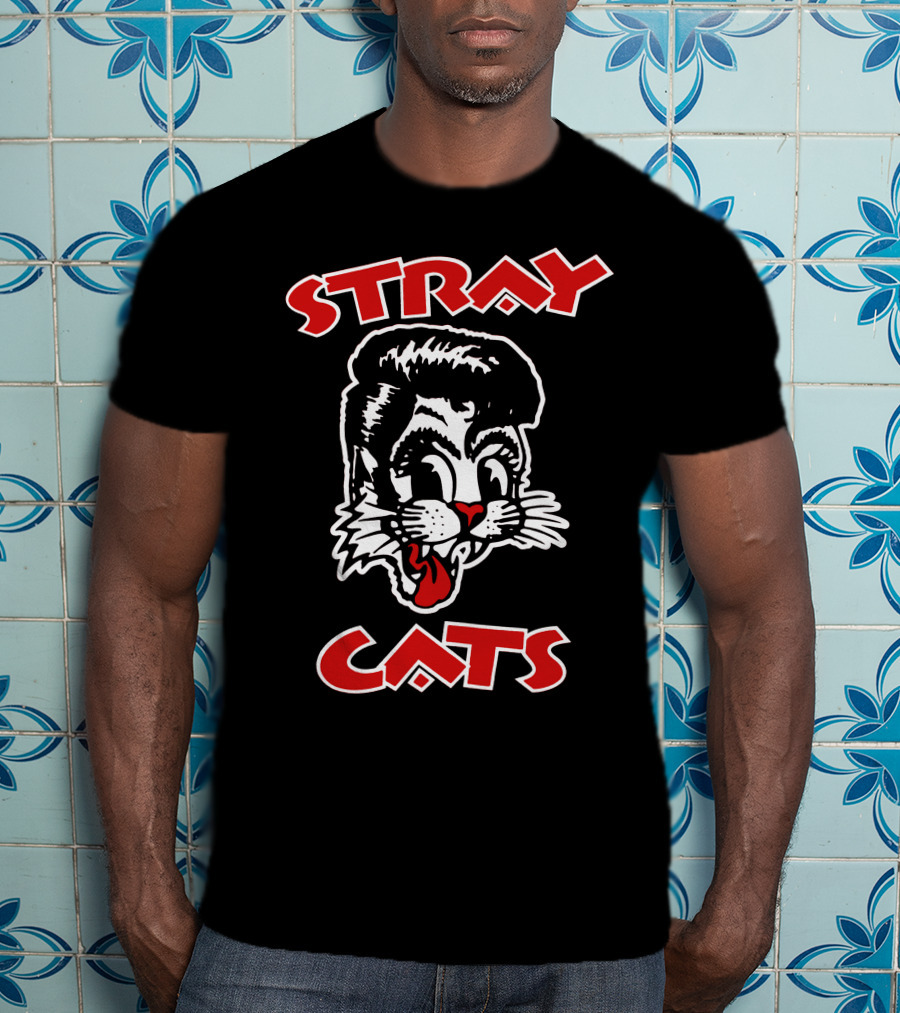 Stray Cats Retro Rockabilly T-Shirt