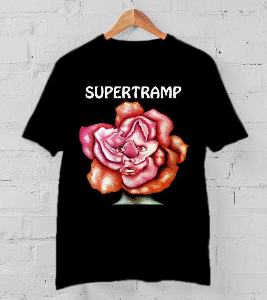 Supertramp Surreal Face Flower T-Shirt