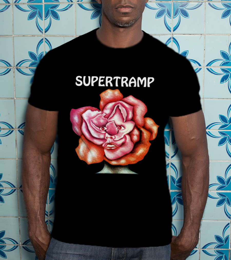 Supertramp Surreal Face Flower T-Shirt