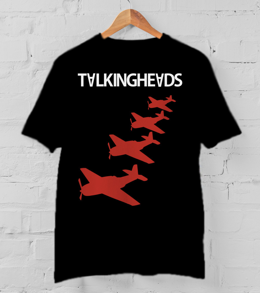 Talking Heads Red Airplanes Formation T-Shirt