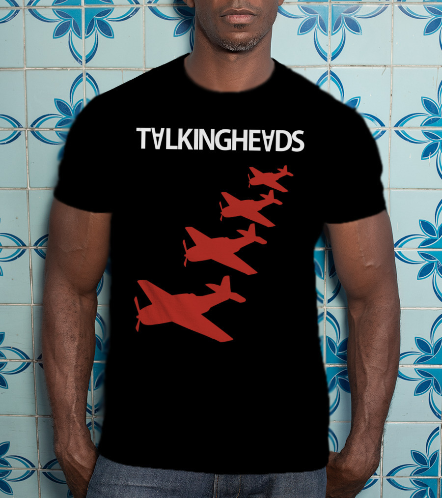 Talking Heads Red Airplanes Formation T-Shirt