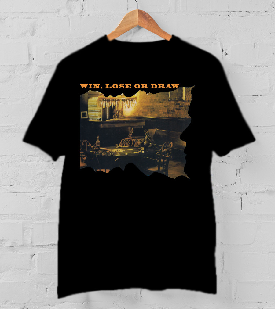Win Lose Or Draw Tabb (37) Poker Table Scene T-Shirt