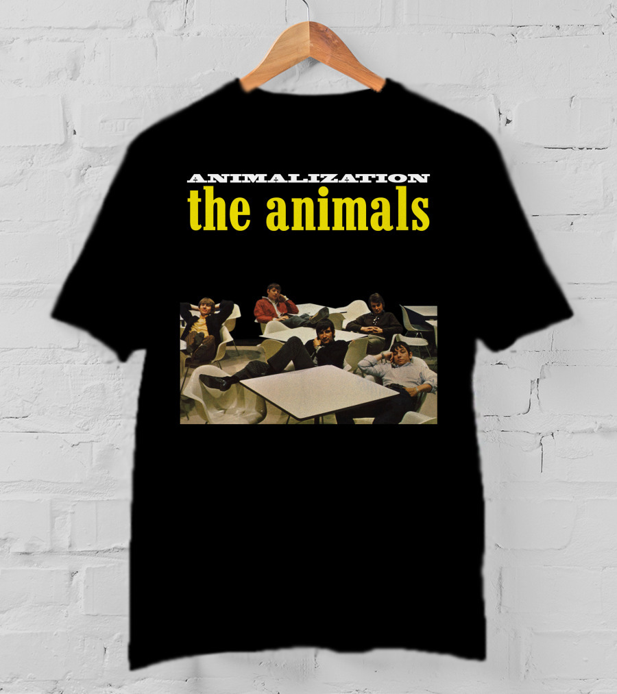Animalization The Animals Relaxing Band Members Retro Style T-Shirt