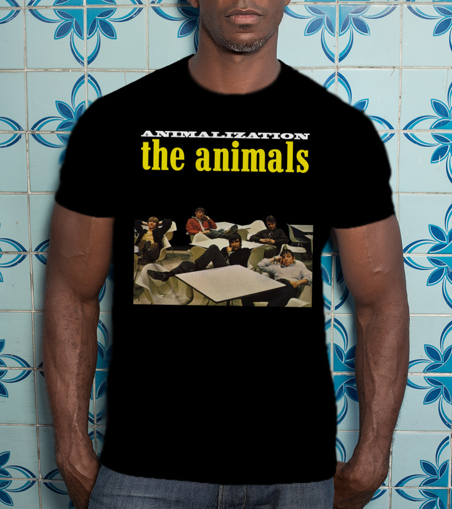 Animalization The Animals Relaxing Band Members Retro Style T-Shirt