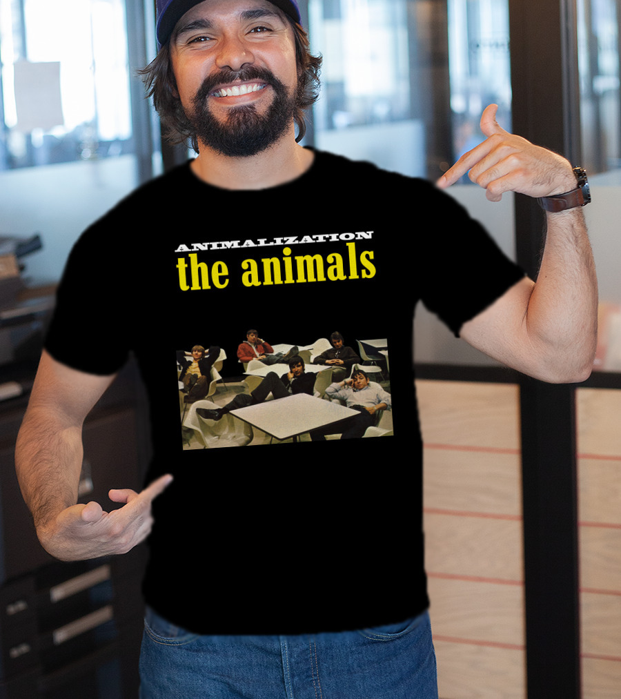 Animalization The Animals Relaxing Band Members Retro Style T-Shirt