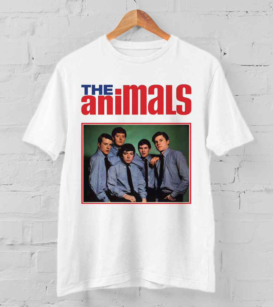 The Animals Band Portrait In Classic Style T-Shirt