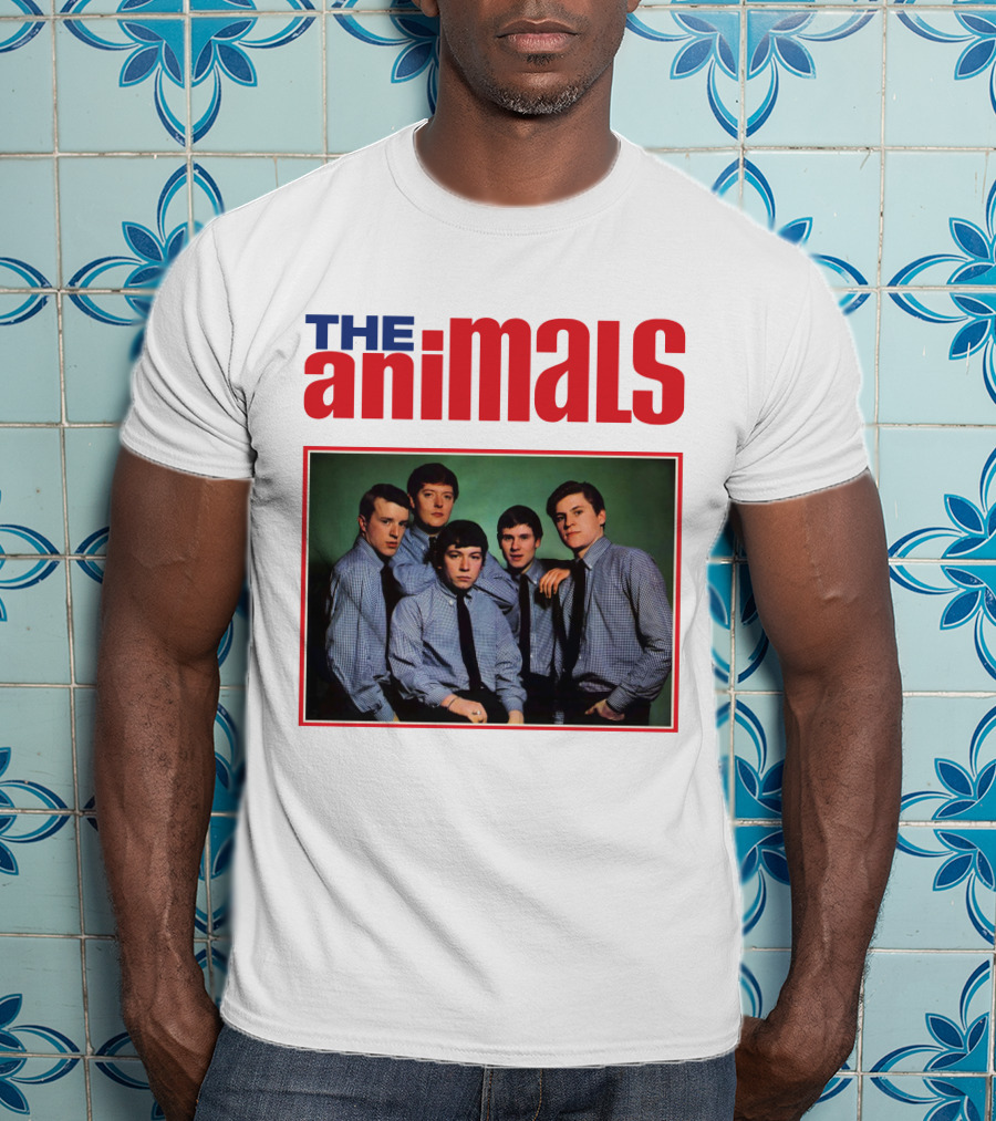 The Animals Band Portrait In Classic Style T-Shirt
