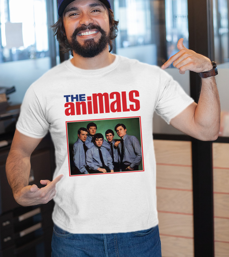 The Animals Band Portrait In Classic Style T-Shirt