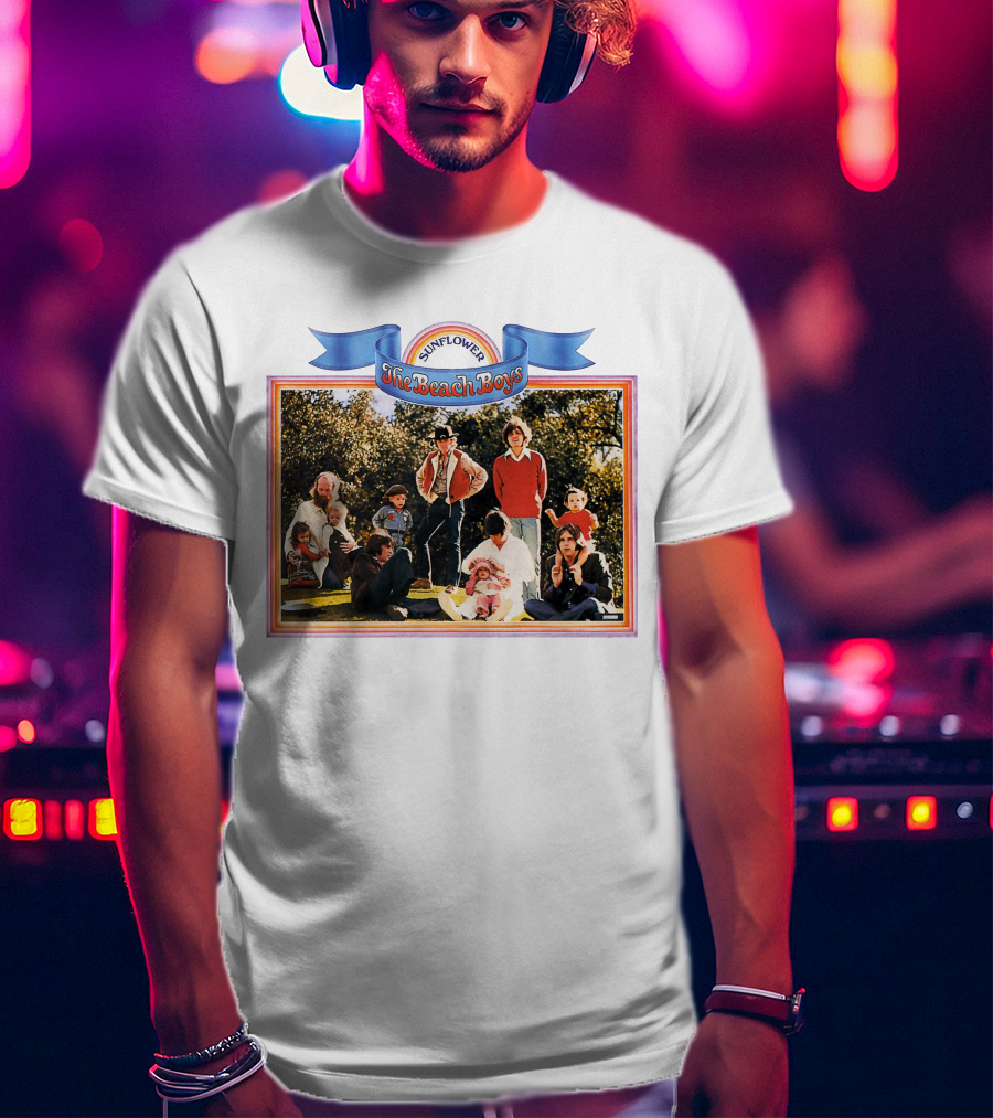 Sunflower The Beach Boys Vintage Album Cover T-Shirt