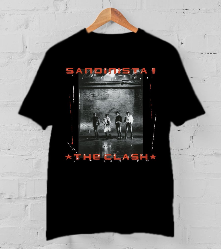 The Clash Sandinista! Album Cover Band Photo T-Shirt