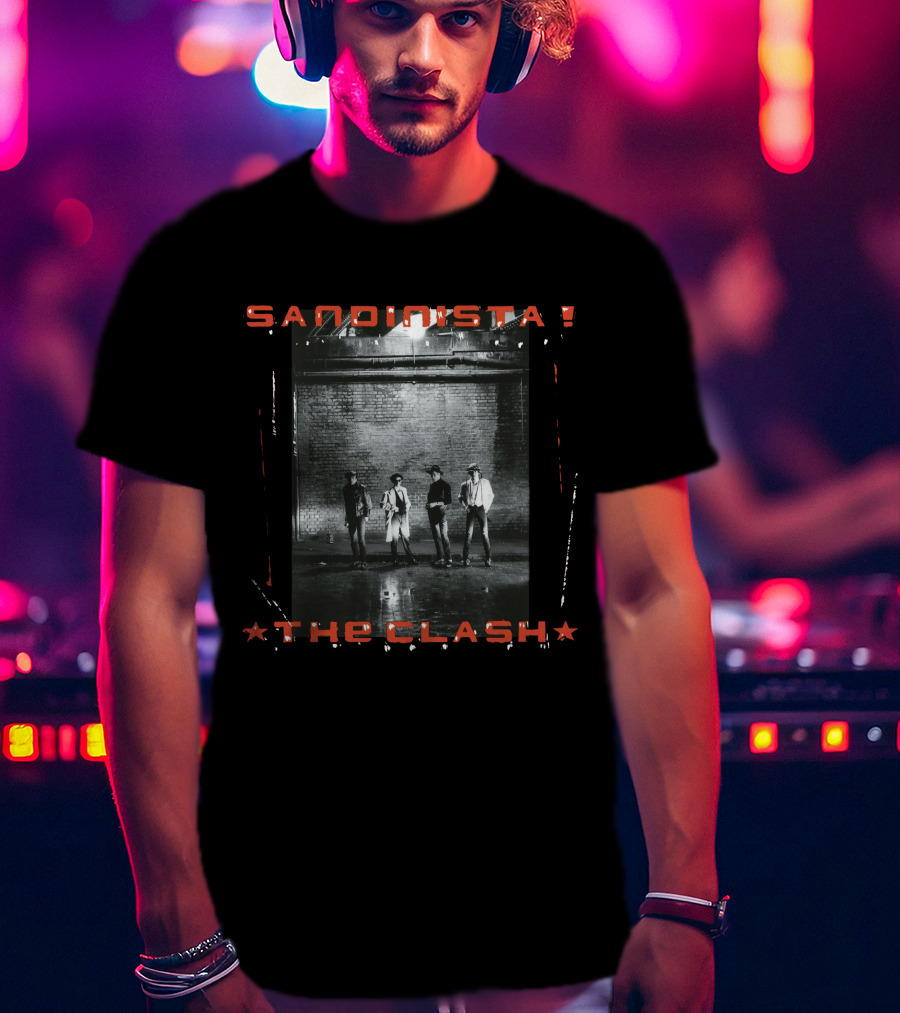 The Clash Sandinista! Album Cover Band Photo T-Shirt