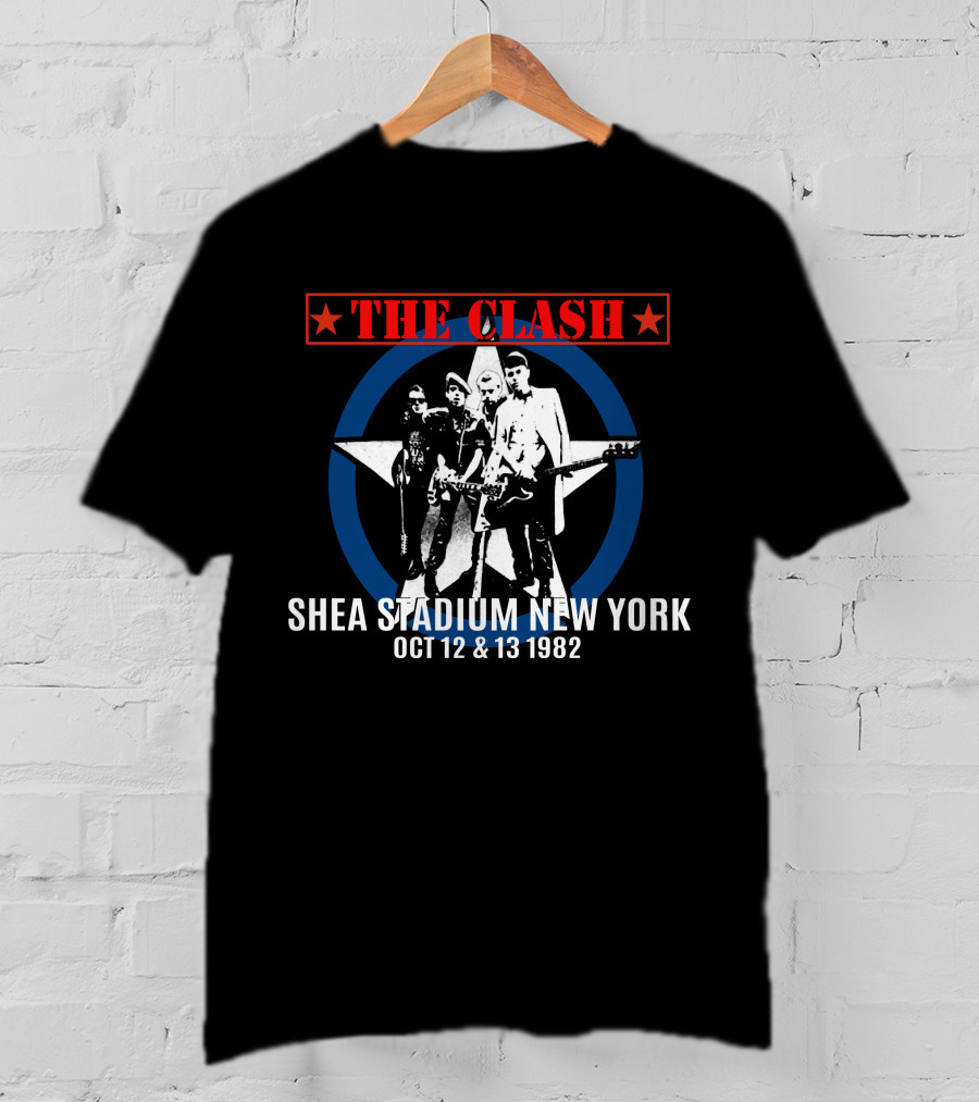 The Clash Shea Stadium New York Oct 12 & 13 1982 T-Shirt