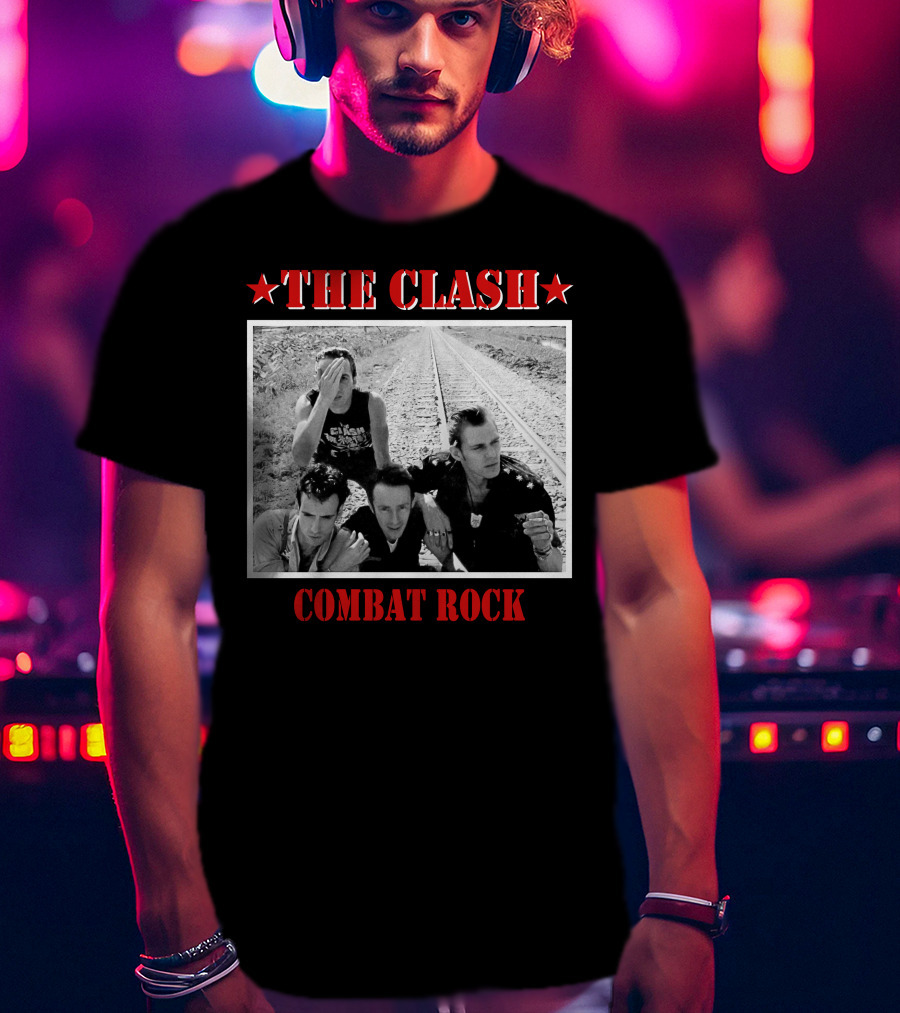 The Clash Combat Rock Album Cover Photo Stars T-Shirt