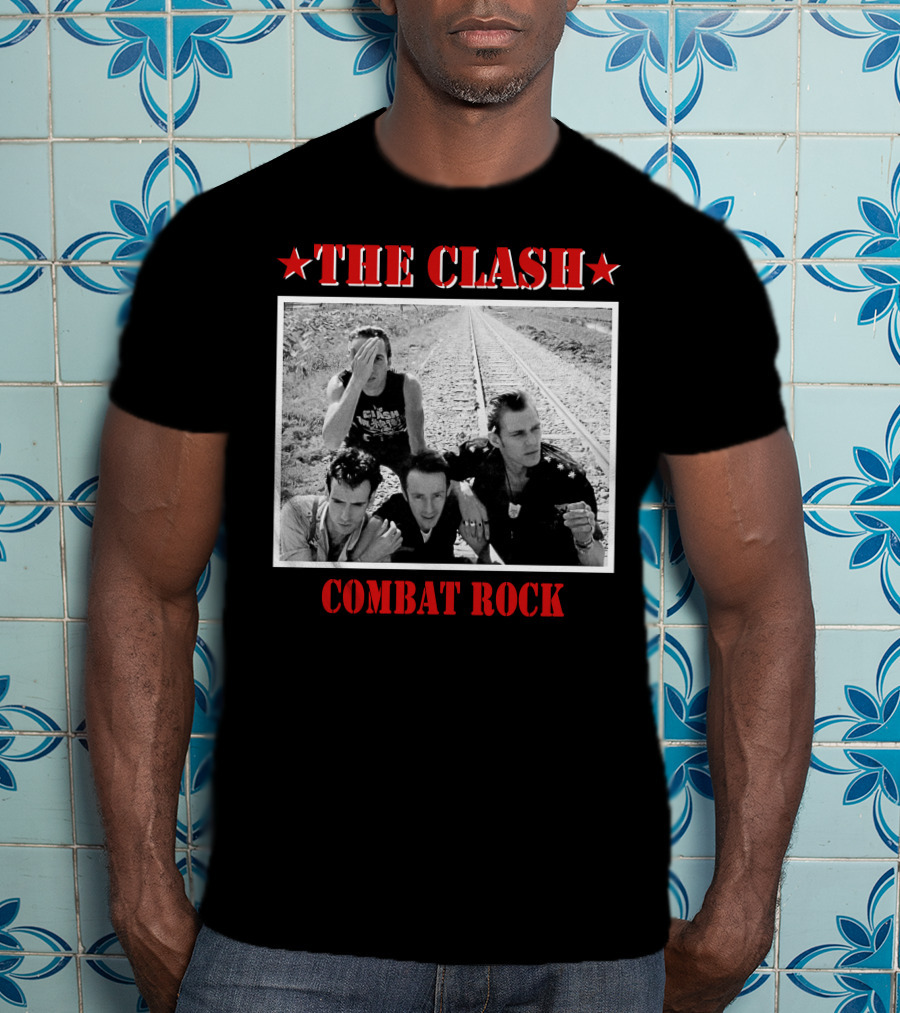 The Clash Combat Rock Album Cover Photo Stars T-Shirt