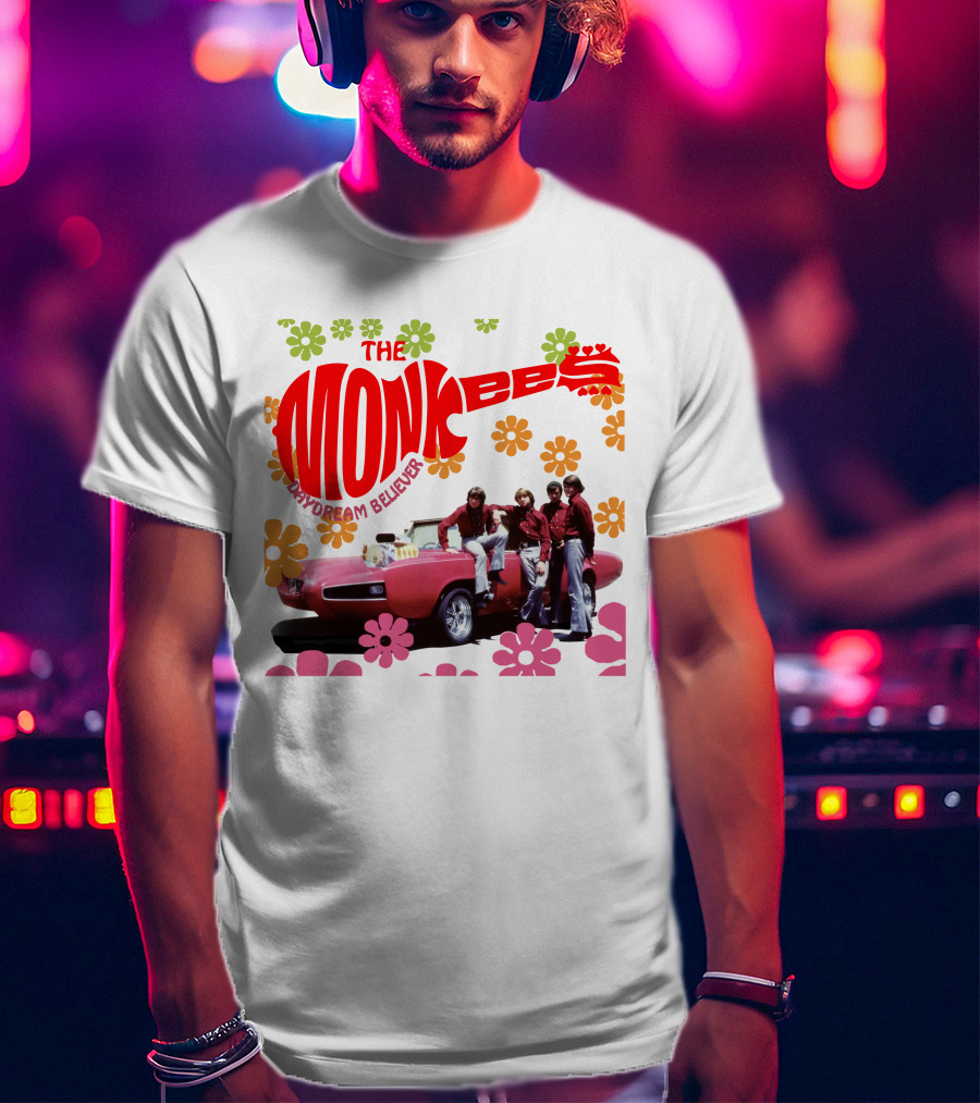 The Monkees Daydream Believer Floral Car T-Shirt