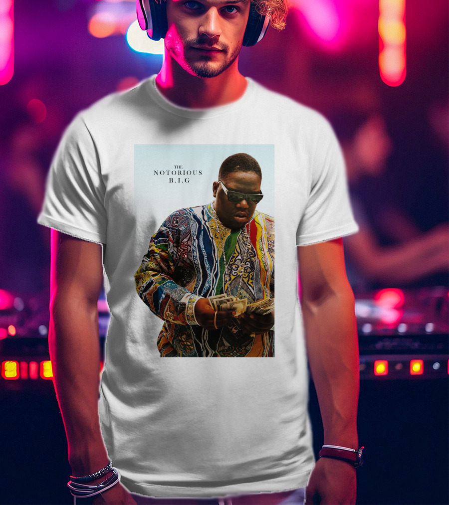 The Notorious B.i.g. Counting Money Colorful T-Shirt