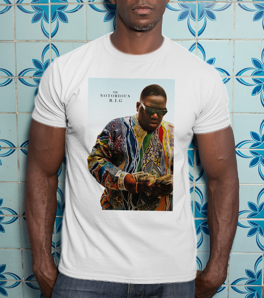 The Notorious B.i.g. Counting Money Colorful T-Shirt