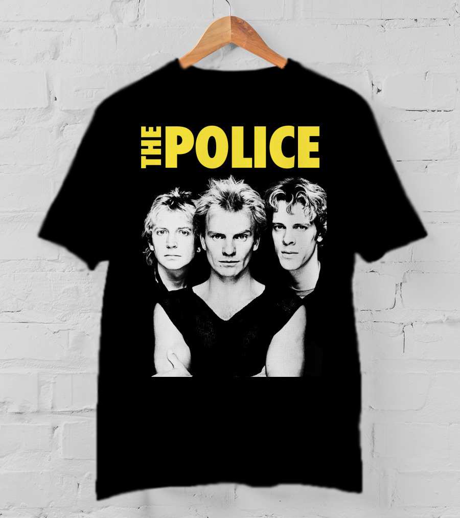 The Police Band Black And White T-Shirt