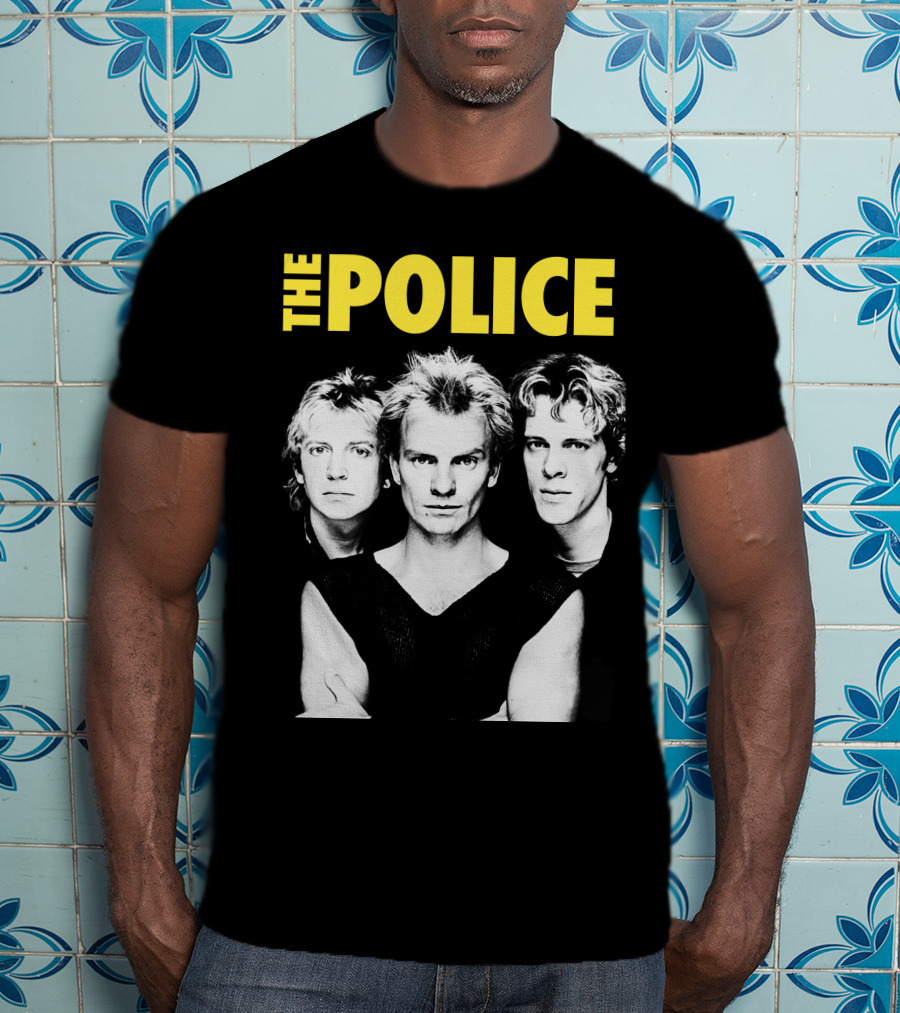 The Police Band Black And White T-Shirt