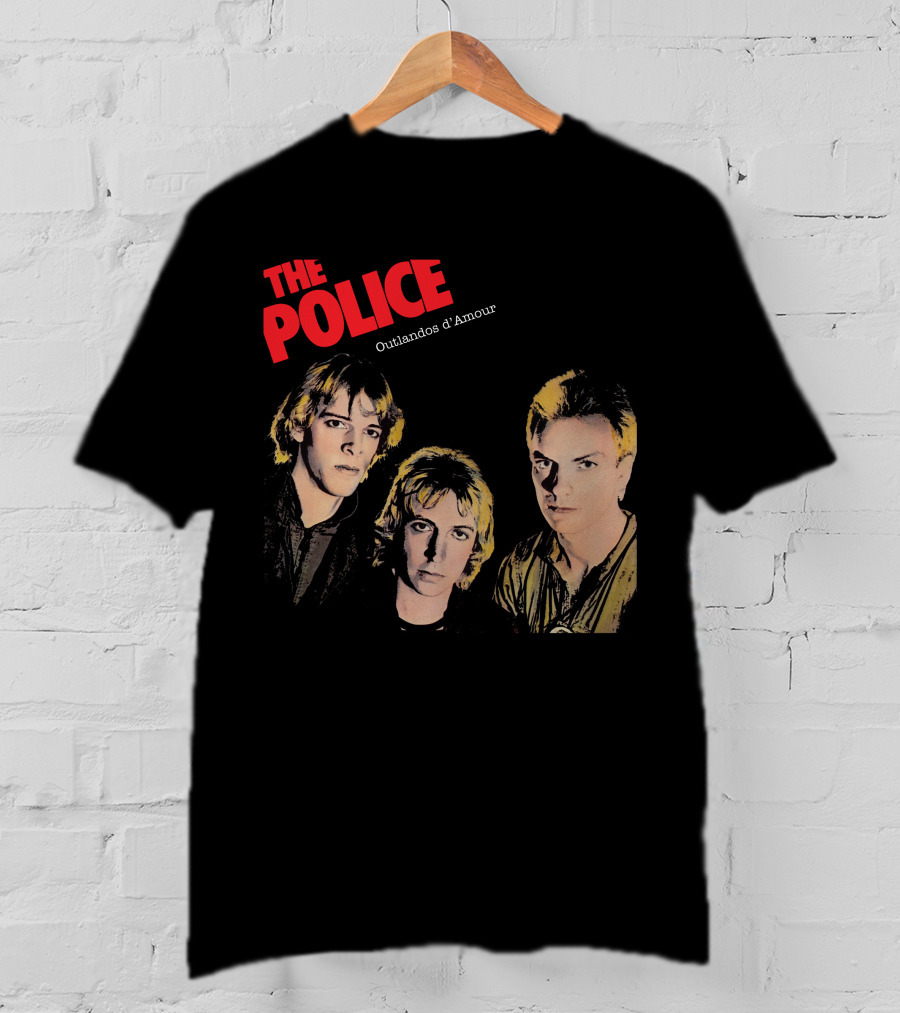 The Police Outlandos D'amour Album Cover Artwork T-Shirt
