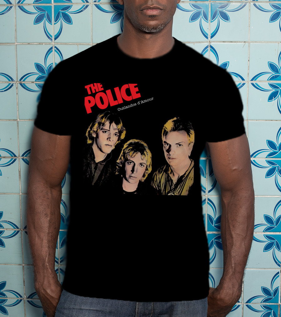 The Police Outlandos D'amour Album Cover Artwork T-Shirt
