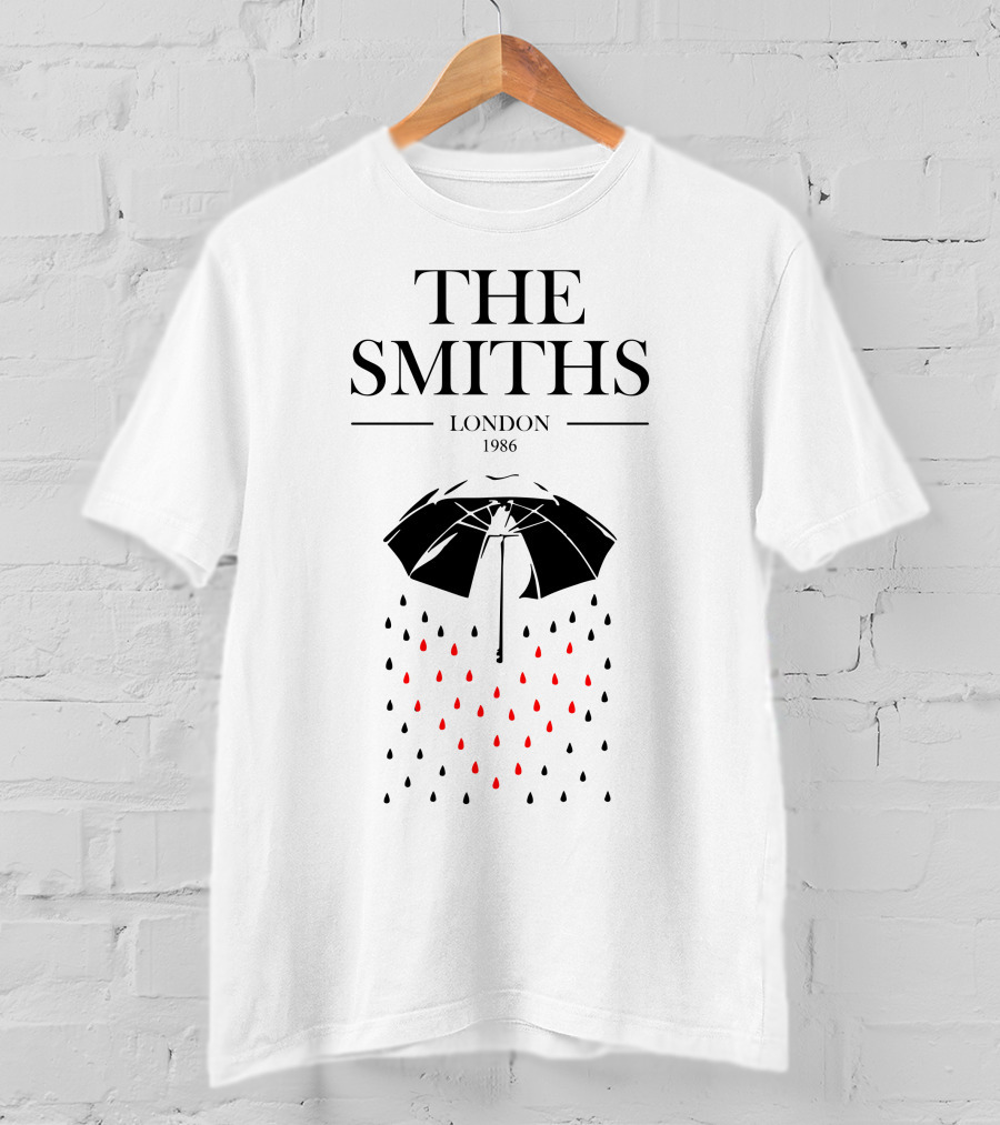 The Smiths London 1986 Umbrella Raindrops T-Shirt