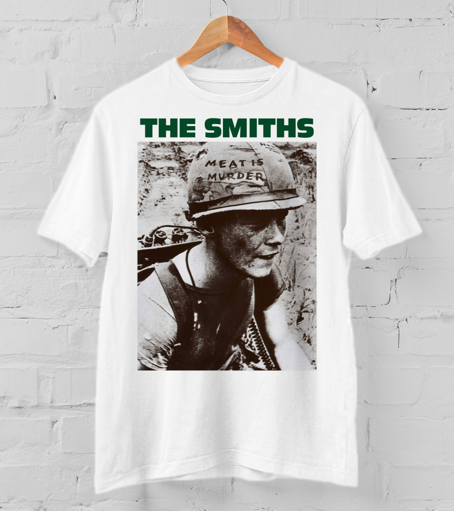 The Smiths Meat Is Murder Vintage Soldier Helmet T-Shirt