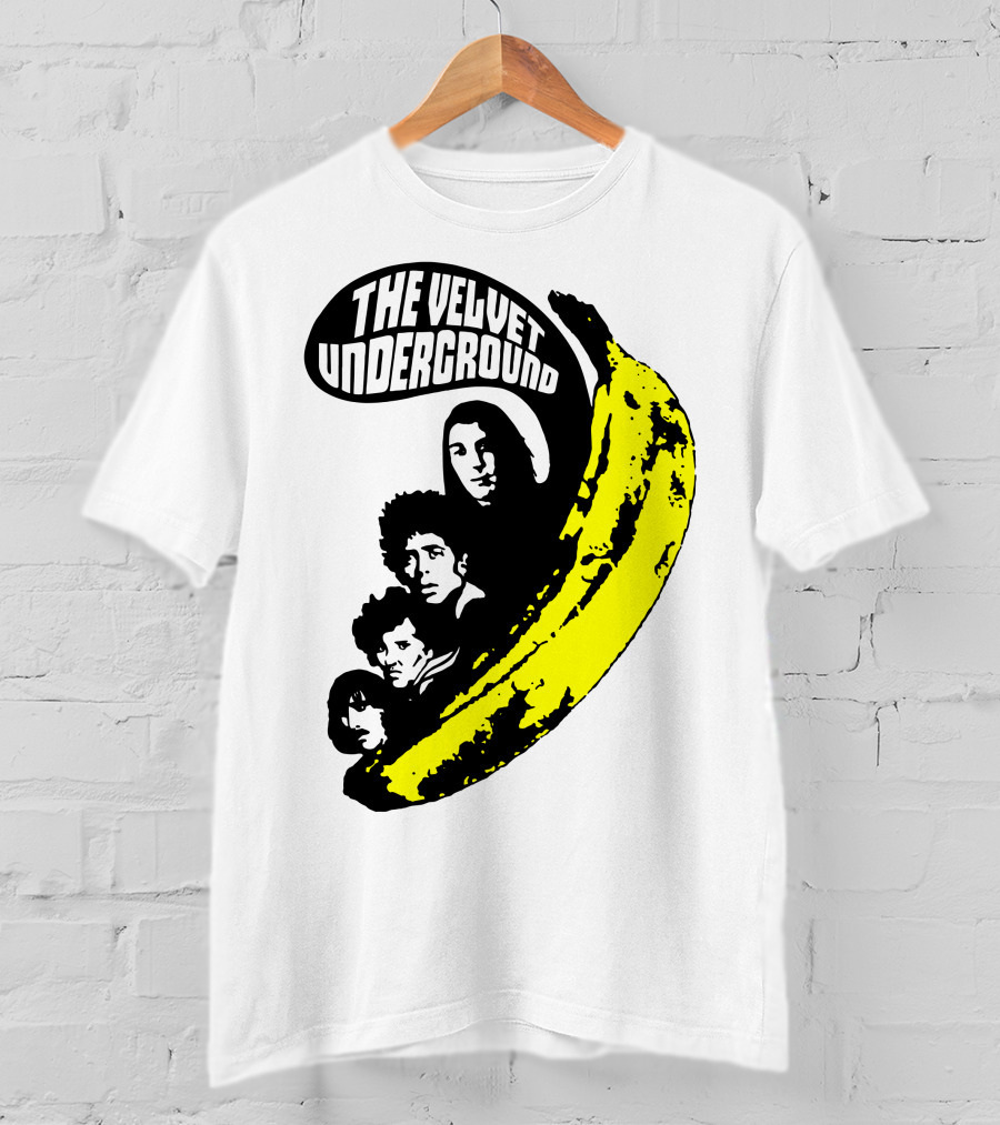 The Velvet Underground Iconic Banana Art Featuring Band Members T-Shirt