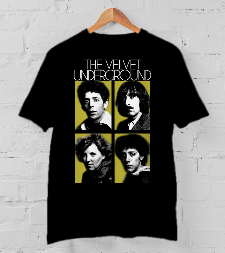 The Velvet Underground 4 Members Portraits T-Shirt