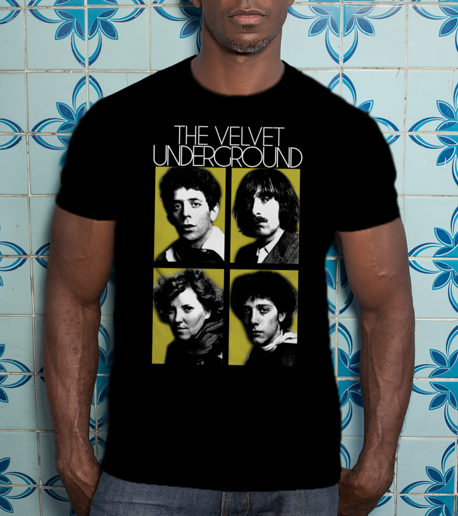 The Velvet Underground 4 Members Portraits T-Shirt