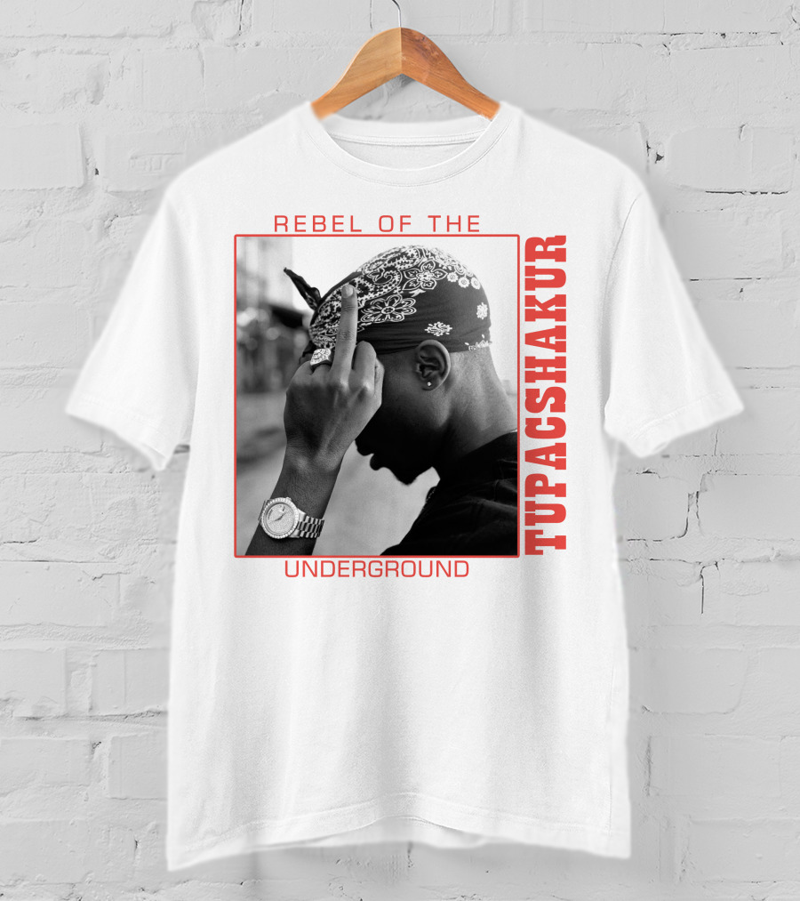 Rebel Of The Underground Tupac Shakur T-Shirt