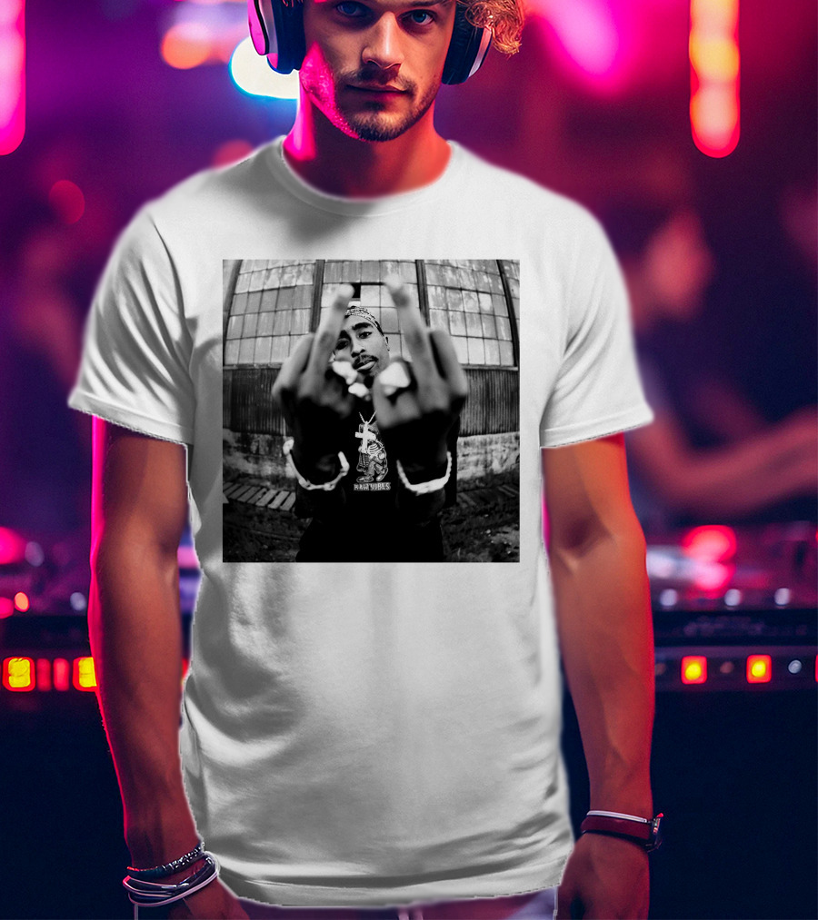 Real Vibez Iconic Black And White Photo T-Shirt