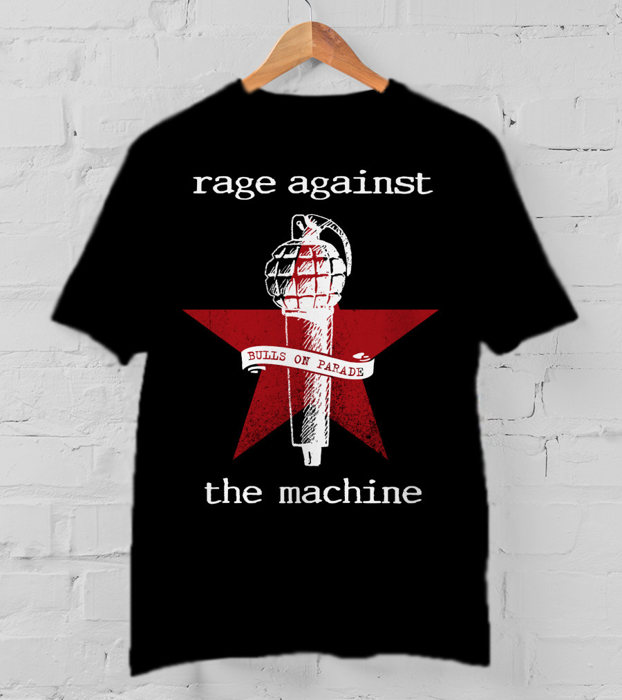 Rage Against The Machine Bulls On Parade Grenade Star T-Shirt
