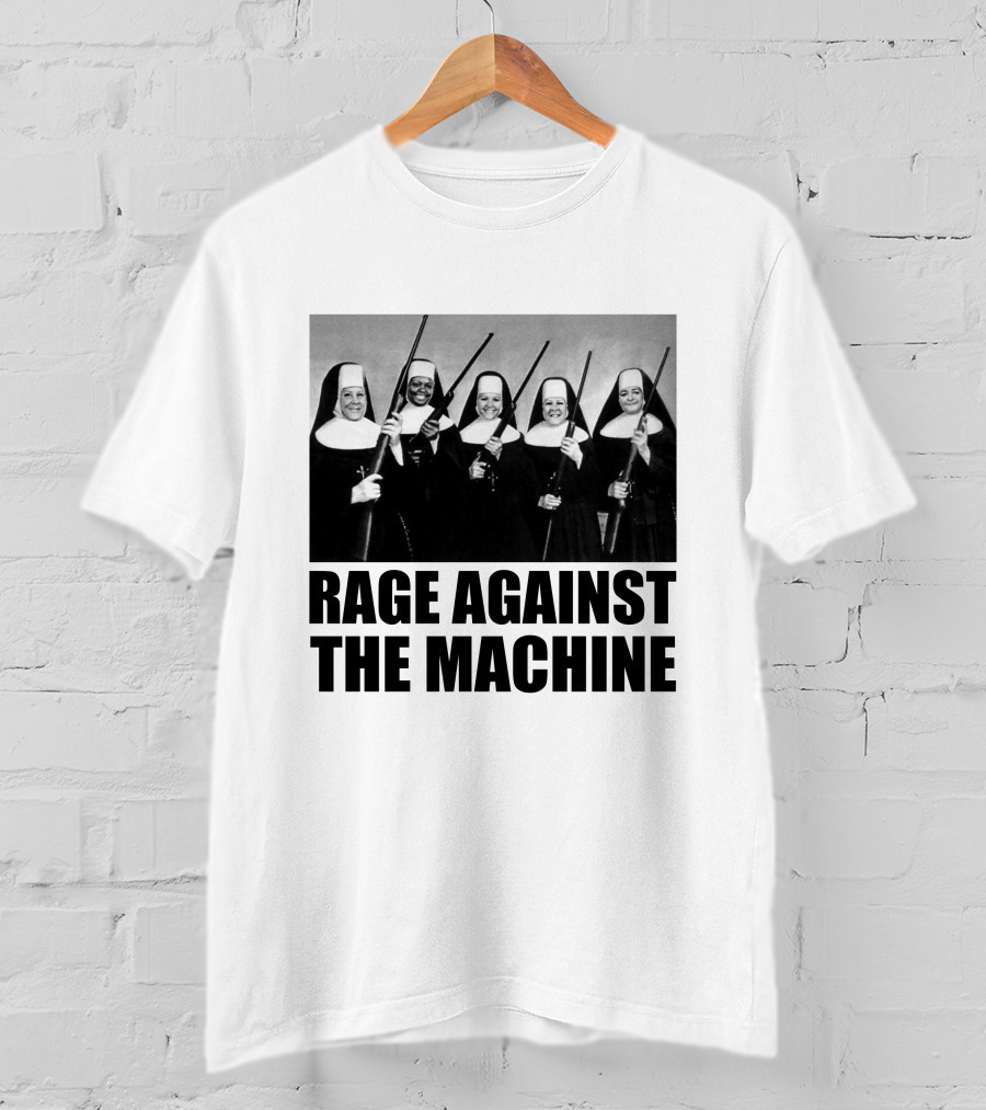Rage Against The Machine Nuns With Guns Photomontage T-Shirt