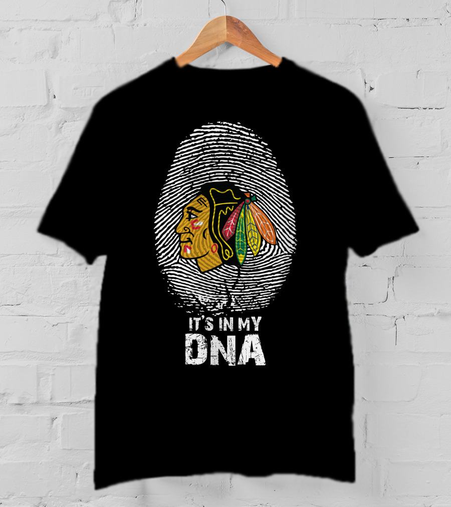 Chicago Blackhawks - It's In My Dna Fingerprint T-Shirt