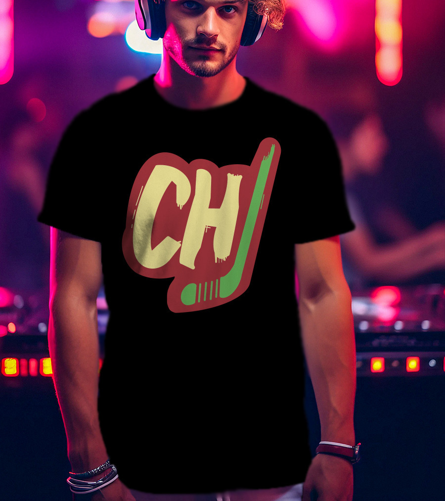 Chicago Blackhawks Hockey Ch Block Style T-Shirt