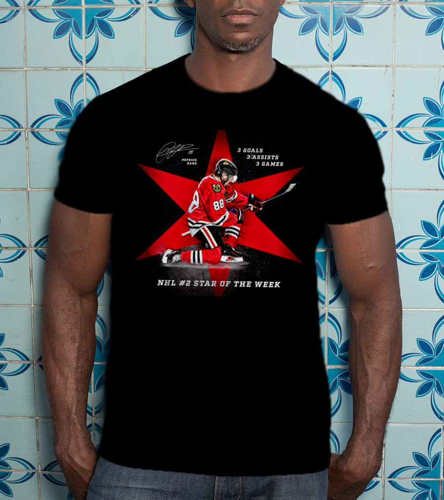 Patrick Kane Chicago Blackhawks Nhl #2 Star Of The Week T-Shirt
