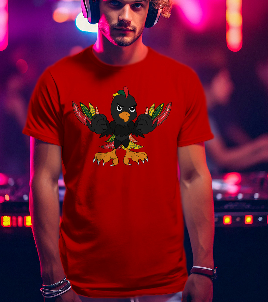 Chicago Blackhawks Angry Bird Fan Art T-Shirt