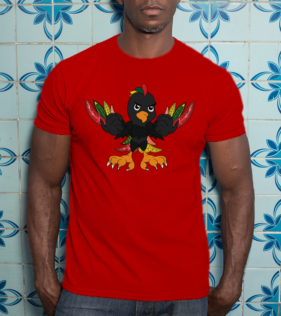 Chicago Blackhawks Angry Bird Fan Art T-Shirt