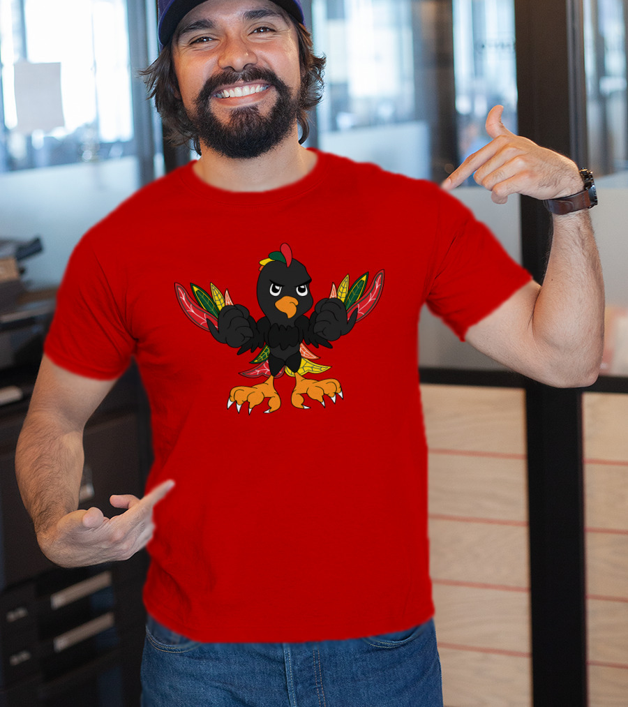 Chicago Blackhawks Angry Bird Fan Art T-Shirt