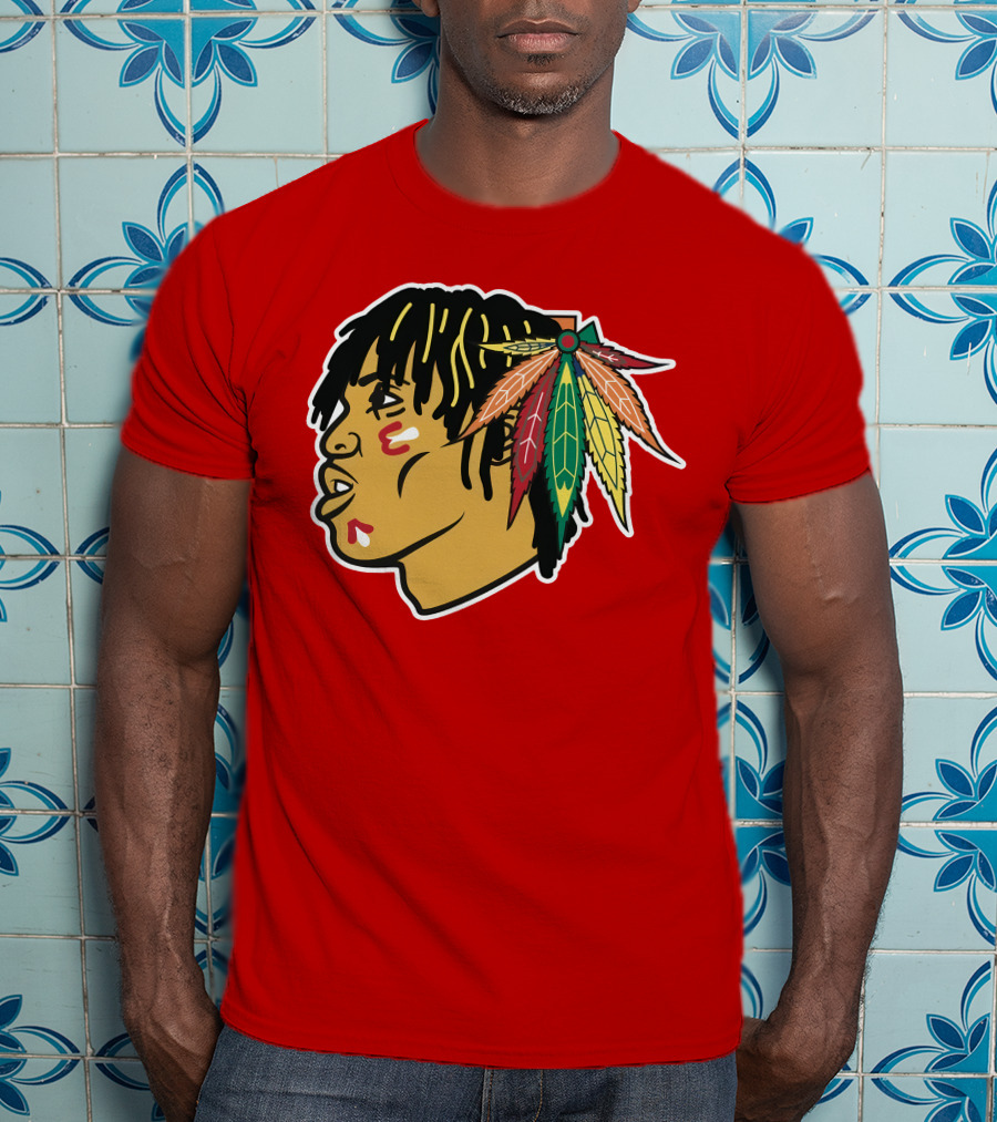 Chicago Blackhawks 21 Rap Logo Custom T-Shirt
