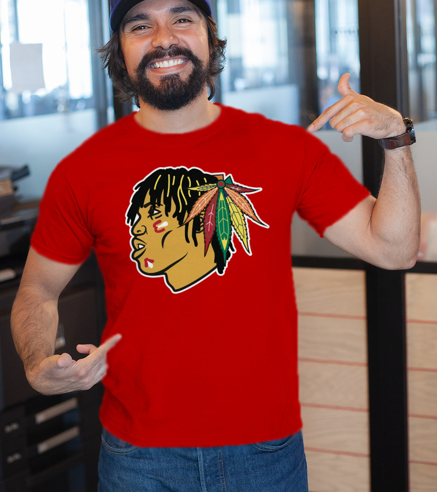 Chicago Blackhawks 21 Rap Logo Custom T-Shirt