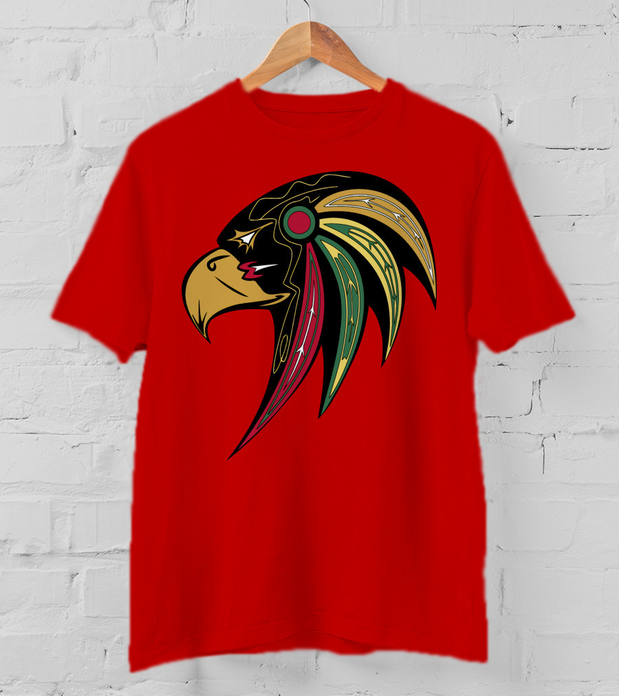 Chicago Blackhawks Stylized Hawk Head T-Shirt