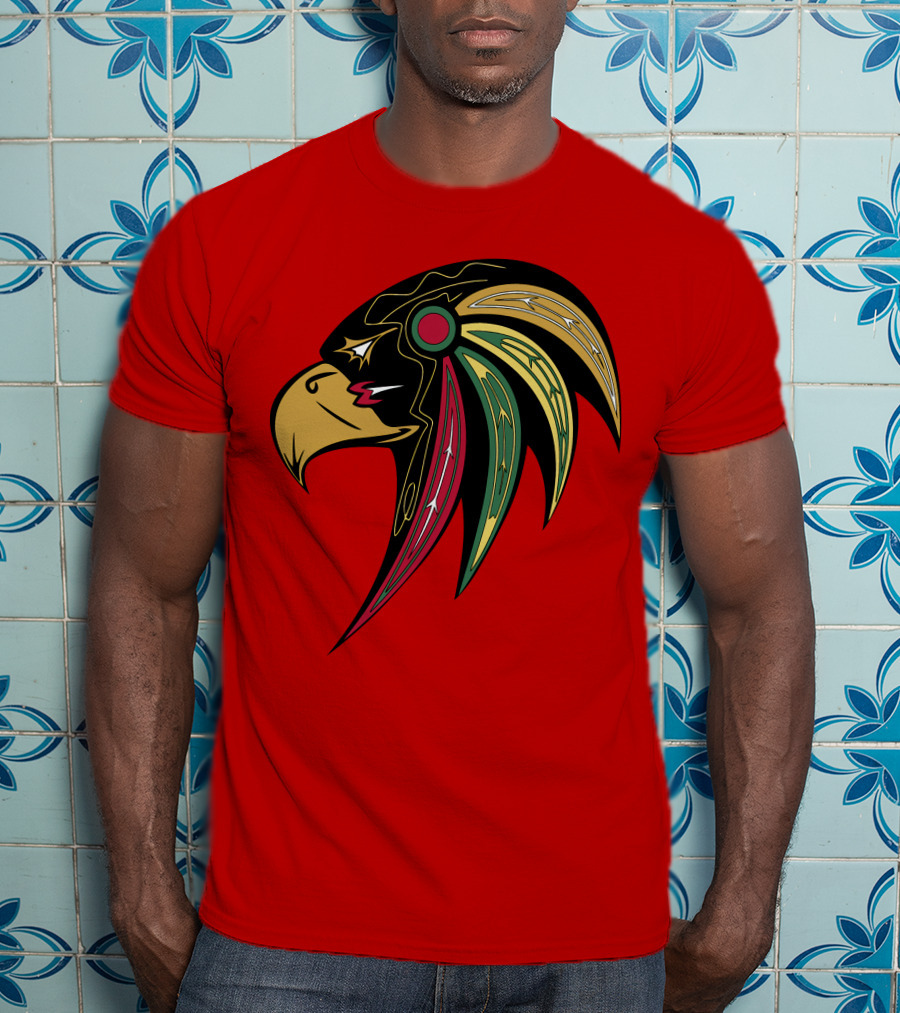 Chicago Blackhawks Stylized Hawk Head T-Shirt